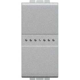 Выключатель Axial с автоматическими клеммами Bticino LivingLight (1 модуль) 16A, алюминий
