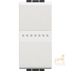 Выключатель Axial с автоматическими клеммами Bticino LivingLight (1 модуль) 16A, белый