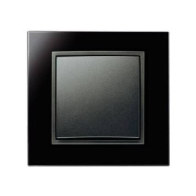 Выключатель Berker серии B.7 Glas черный