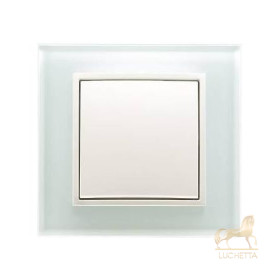 Выключатель Berker серии B.7 Glas полярная белизна