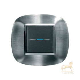 Выключатель Bticino Axolute Фактурная сталь Alessi-AXS