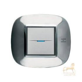 Выключатель Bticino Axolute Ледяная сталь Alessi-AXL