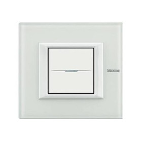 Выключатель Bticino Axolute White Glass-VBB