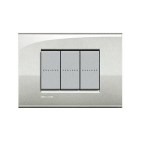 Выключатель Bticino Living-Light Рамка AIR Лунное серебро-GL