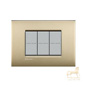 Выключатель Bticino Living-Light Рамка AIR Матовое золото-OF