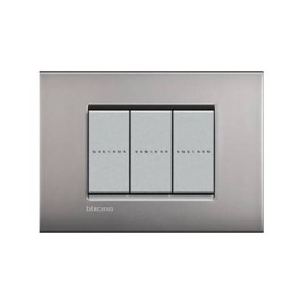 Выключатель Bticino Living-Light Рамка AIR Матовый никель NK