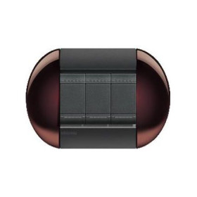 Выключатель Bticino Living-Light рамка овал Бордовый-TW