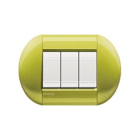 Выключатель Bticino Living-Light рамка овал Лимон-CT