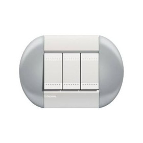 Выключатель Bticino Living-Light рамка овал Небесный-TS