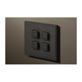 Выключатель четырехкнопочный в сборе Lithoss Select, Textured black