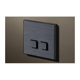 Выключатель двухкнопочный в сборе Lithoss Select, Gunpowder black