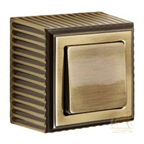 Выключатель FEDE ROMA SURFACE bright patina