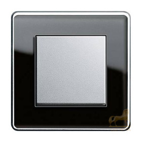Выключатель Gira Esprit Glass C черное стекло 0211505