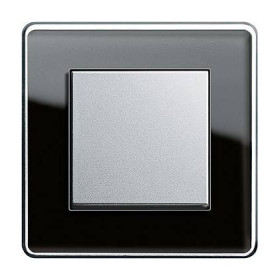Выключатель Gira Esprit Glass C черное стекло 0211505