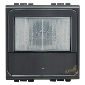 Выключатель ИК с датчиком осещенности Bticino LivingLight, антрацит