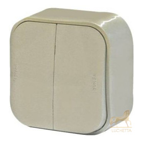 Выключатель Legrand Quteo 10A 2клав СЛНК 782232