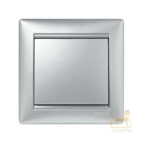 Выключатель Legrand Valena алюминий 770101