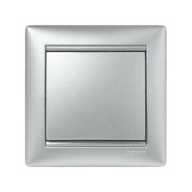 Выключатель Legrand Valena алюминий 770101