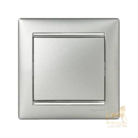 Выключатель Legrand Valena алюминий/серебряный штрих 770351