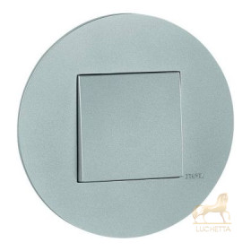 Выключатель одноклавишный EFAPEL QUADRO 45 design Siza Vieira, алюминий