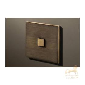 Выключатель однокнопочный в сборе Lithoss Select, Bronze antique