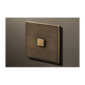 Выключатель однокнопочный в сборе Lithoss Select, Bronze antique