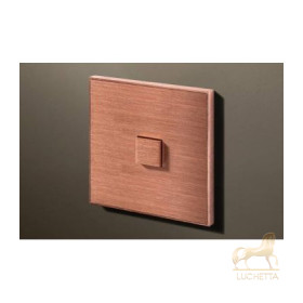 Выключатель однокнопочный в сборе Lithoss Select, Copper