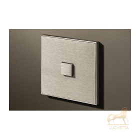 Выключатель однокнопочный в сборе Lithoss Select, Stainless steel