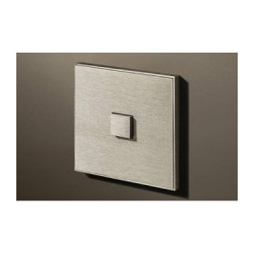 Выключатель однокнопочный в сборе Lithoss Select, Stainless steel