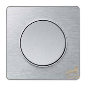Выключатель Schneider Electric серия Odace Полированный Алюминий/алюминий S53P802J