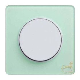Выключатель Schneider Electric серия Odace Зеленый лед/белый S52P802S