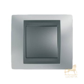 Выключатель Schneider Electric серия Unica Top Хром матовый MGU66.002.038