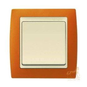 Выключатель Simon 82 терракот - сл.кость 82712-35