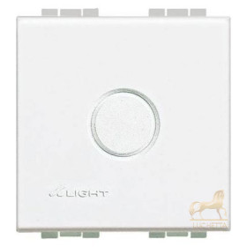 Заглушка с выламываемой вставкой (2 модуля) Bticino LivingLight, белый